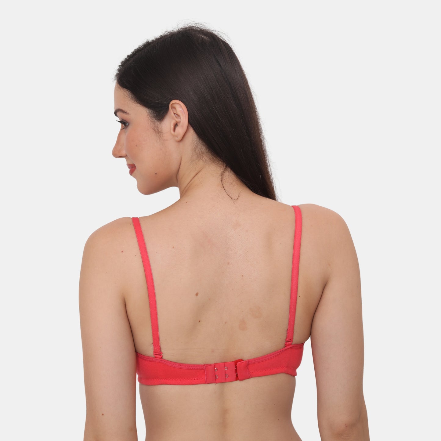 Full Coverage Padded Non-Wired Adjustable Straps Tshirt Bra