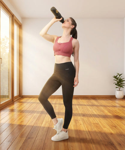 High Waist Gym Leggings with Side Pocket, 4-Way Stretch, Squat-Proof, Moisture-Wicking for Gym, Fitness, Training, Yoga & Activewear