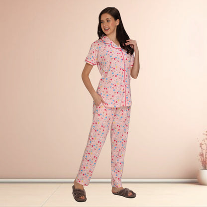 Printed Full Length Night Gown