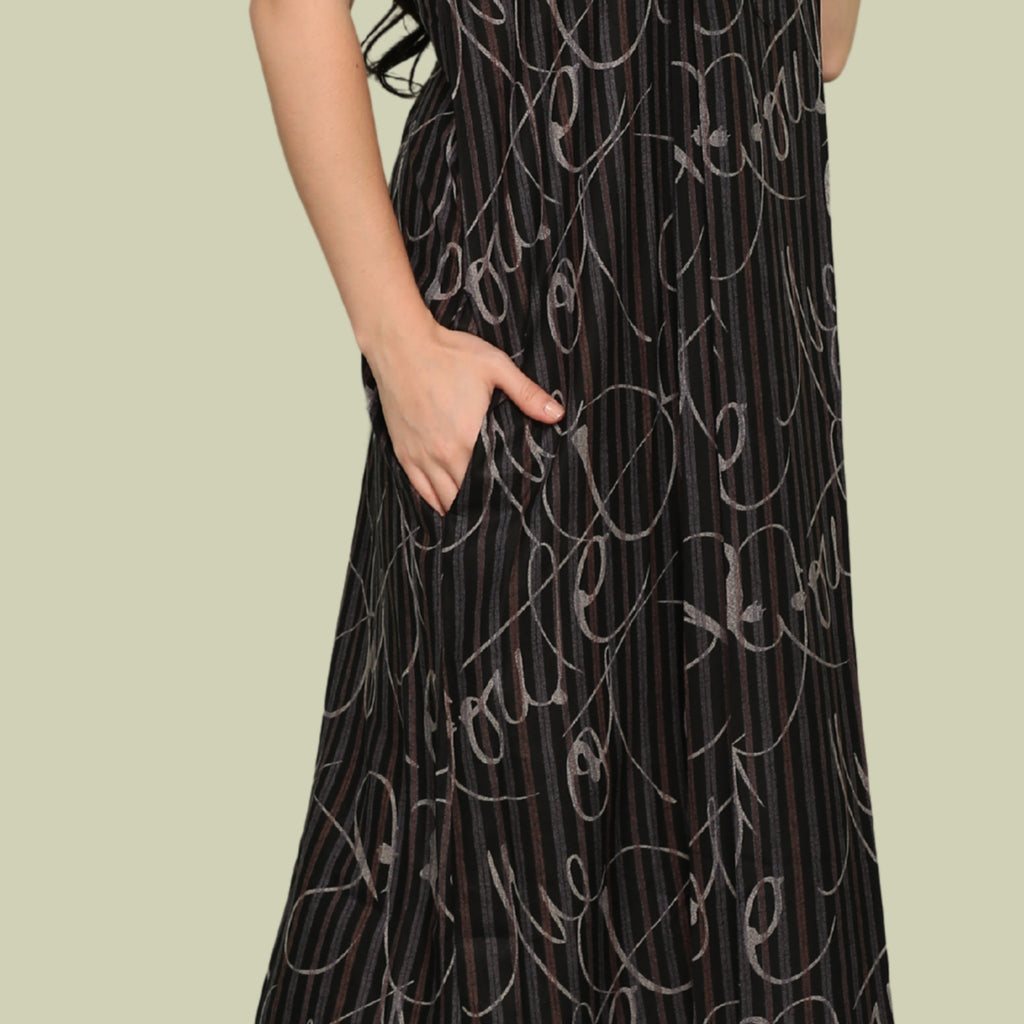 Printed Full-Length Night Gown