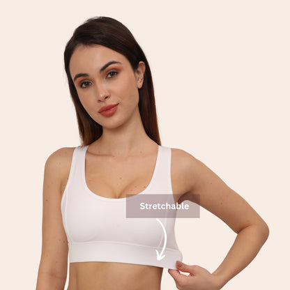 Full Coverage, Non-Wired, Seamless, Stretchable & Support Activewear for Women