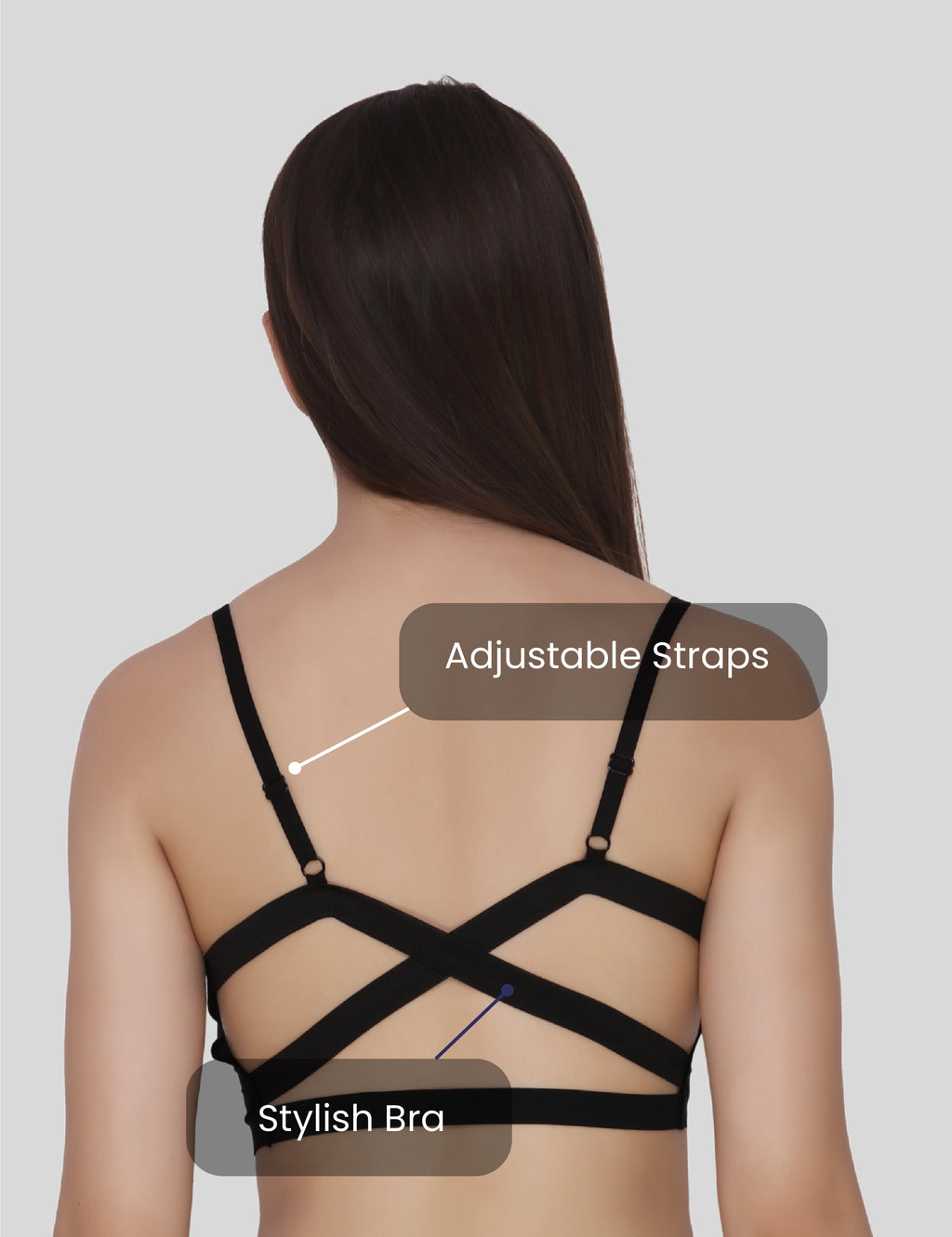 Nylon Spandex Everyday Regular Bra - Free Size