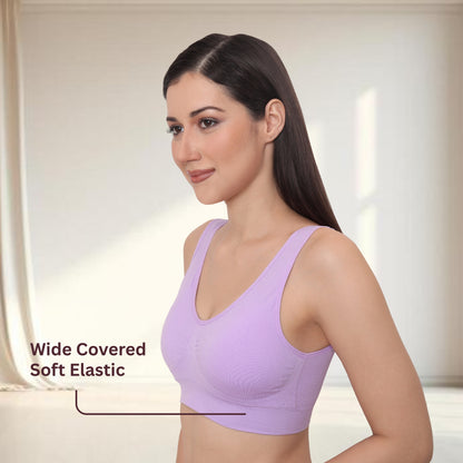 Seamless Stretchy Low Impact Yoga Workout Bra