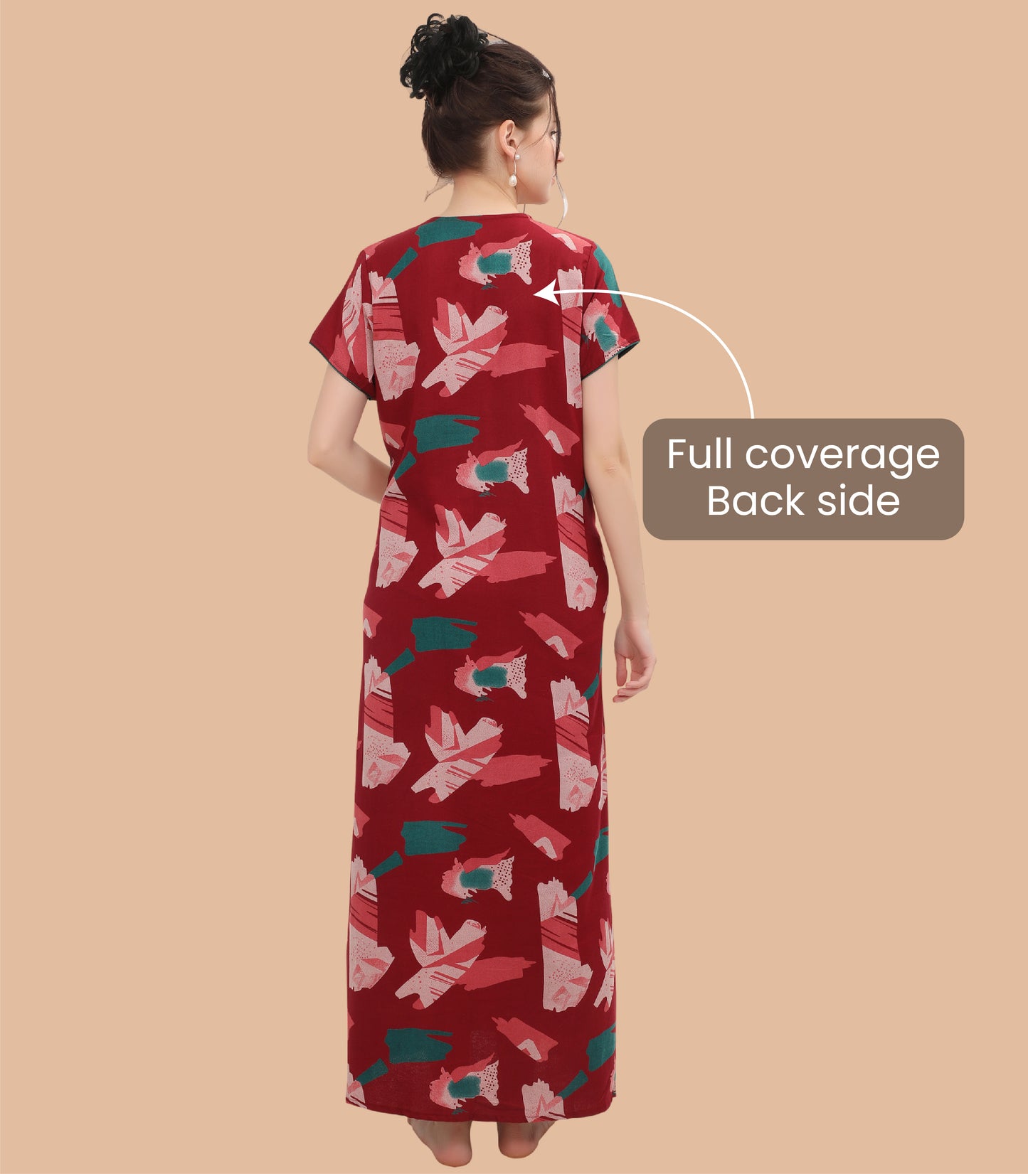 Printed Full-Length Night Gown