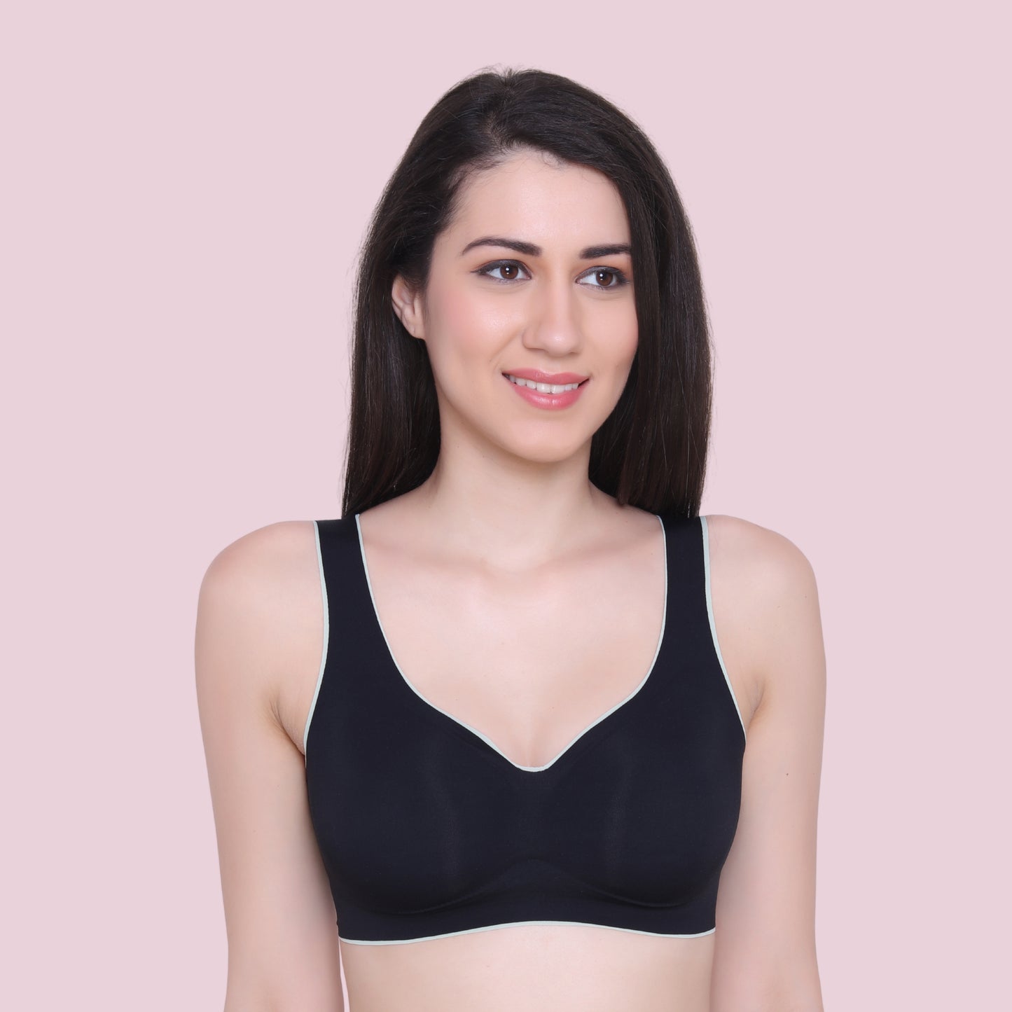 Women's Latex Lightly Padded Wire Free Sports Bra