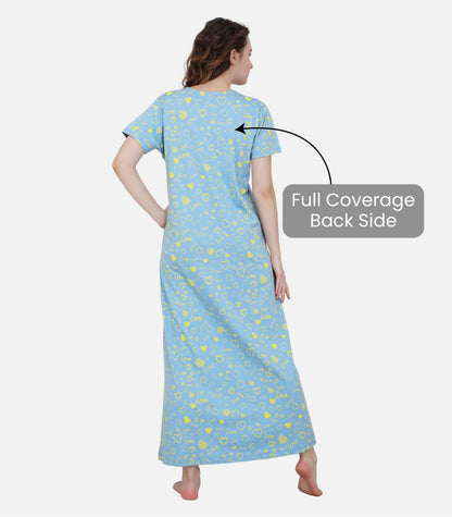 Hosiery Cotton Nighty Gown for Women