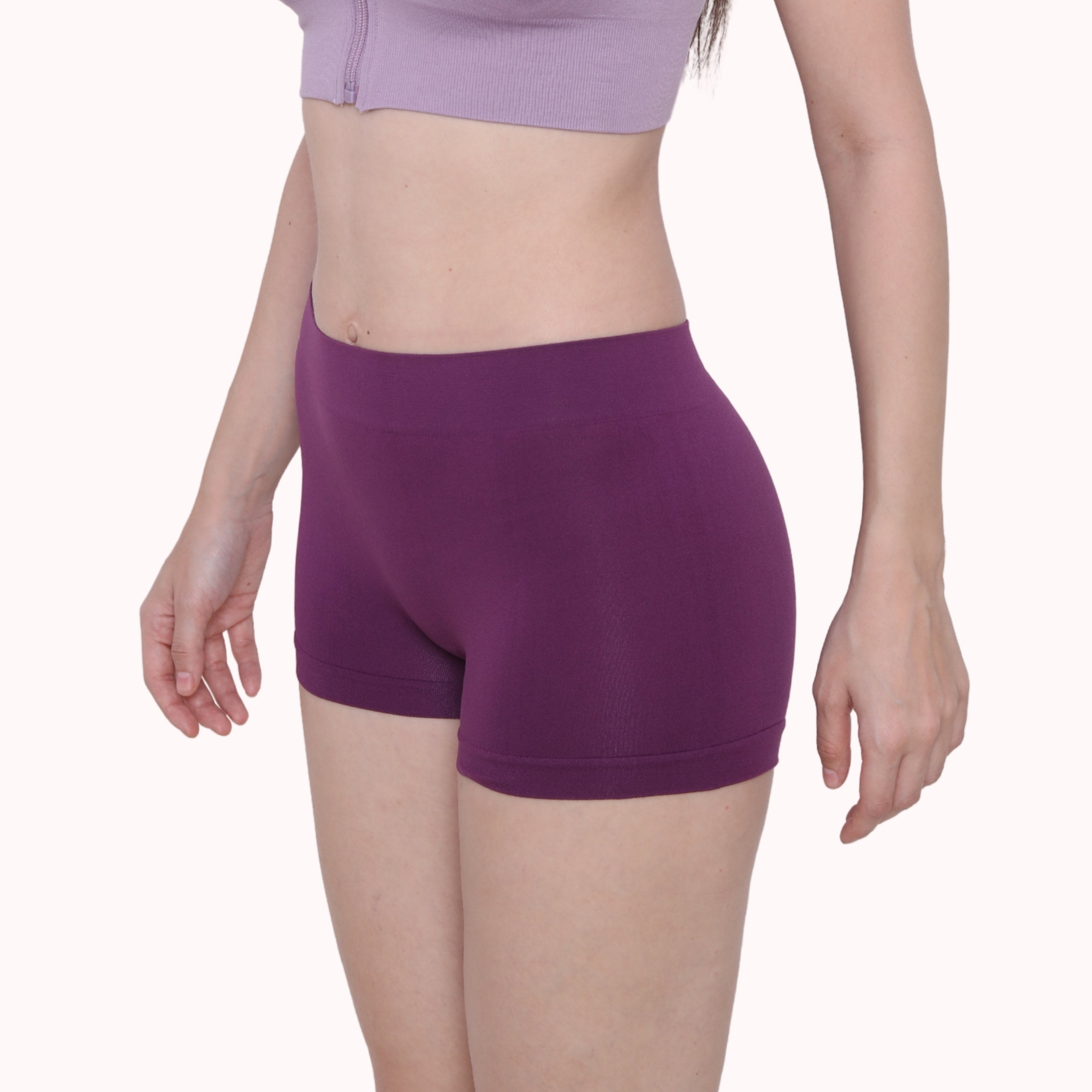 Nylon Spandex Seamless Boyshorts Panty