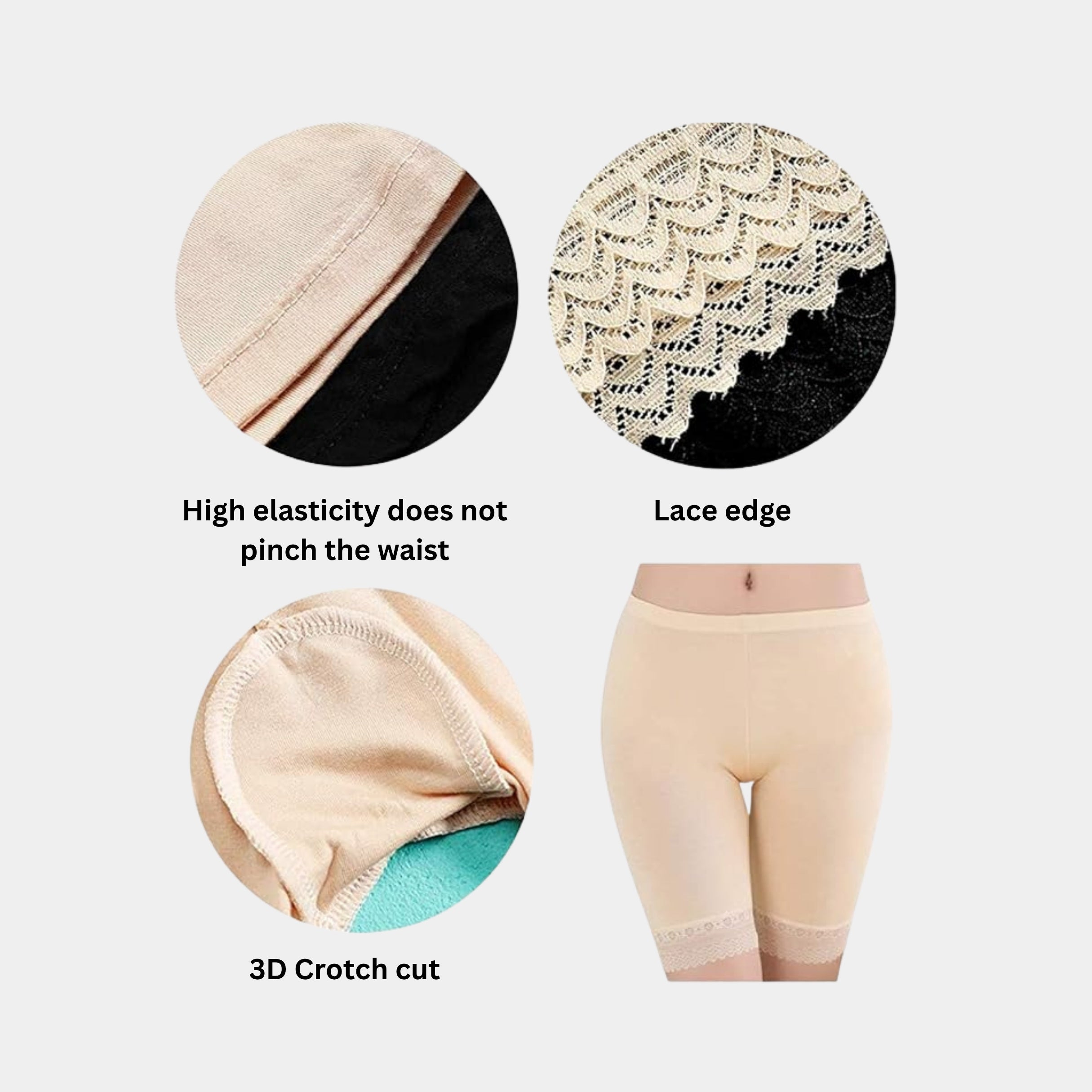 Under Skirt Shorts with Lace for Women