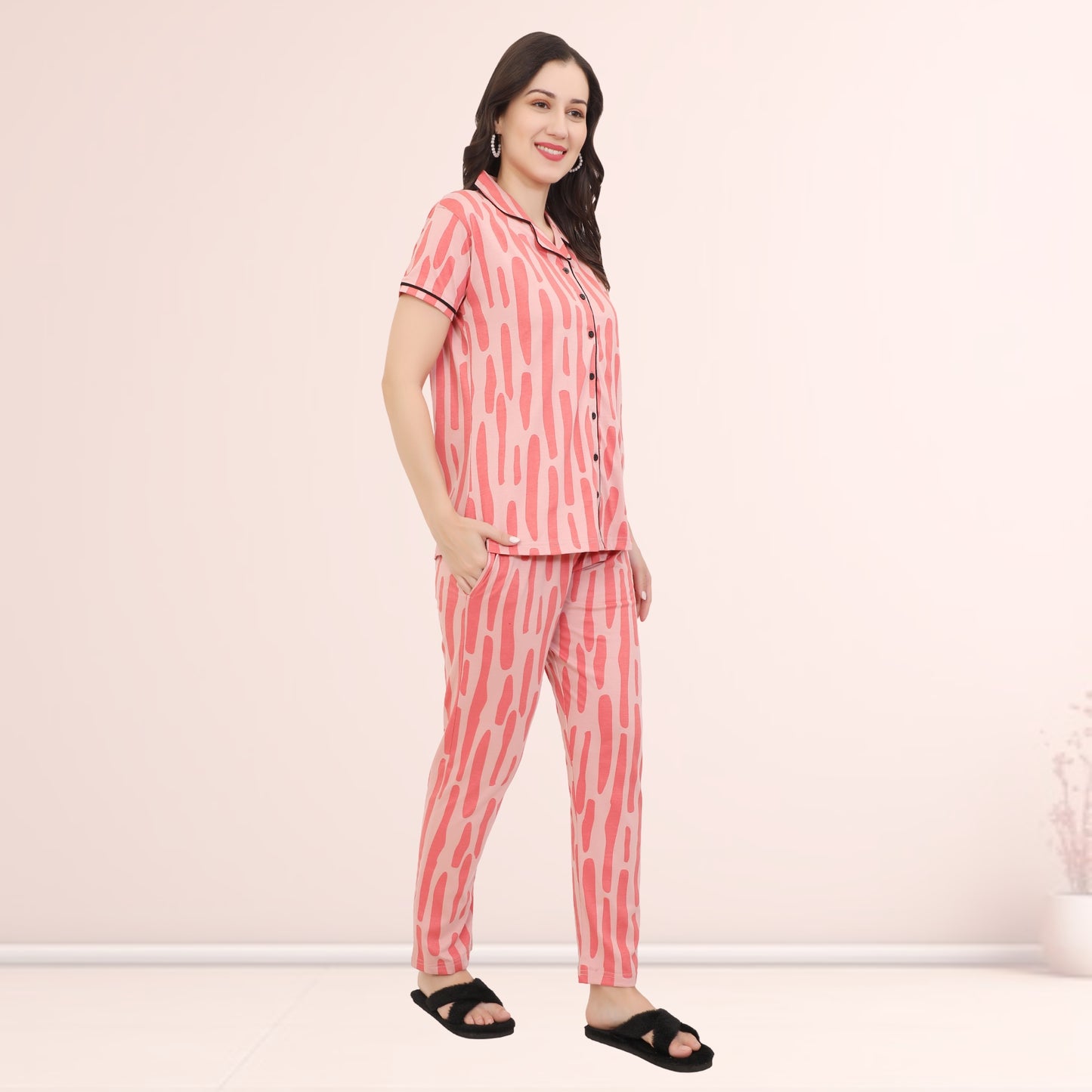 Printed Full Length Night Gown