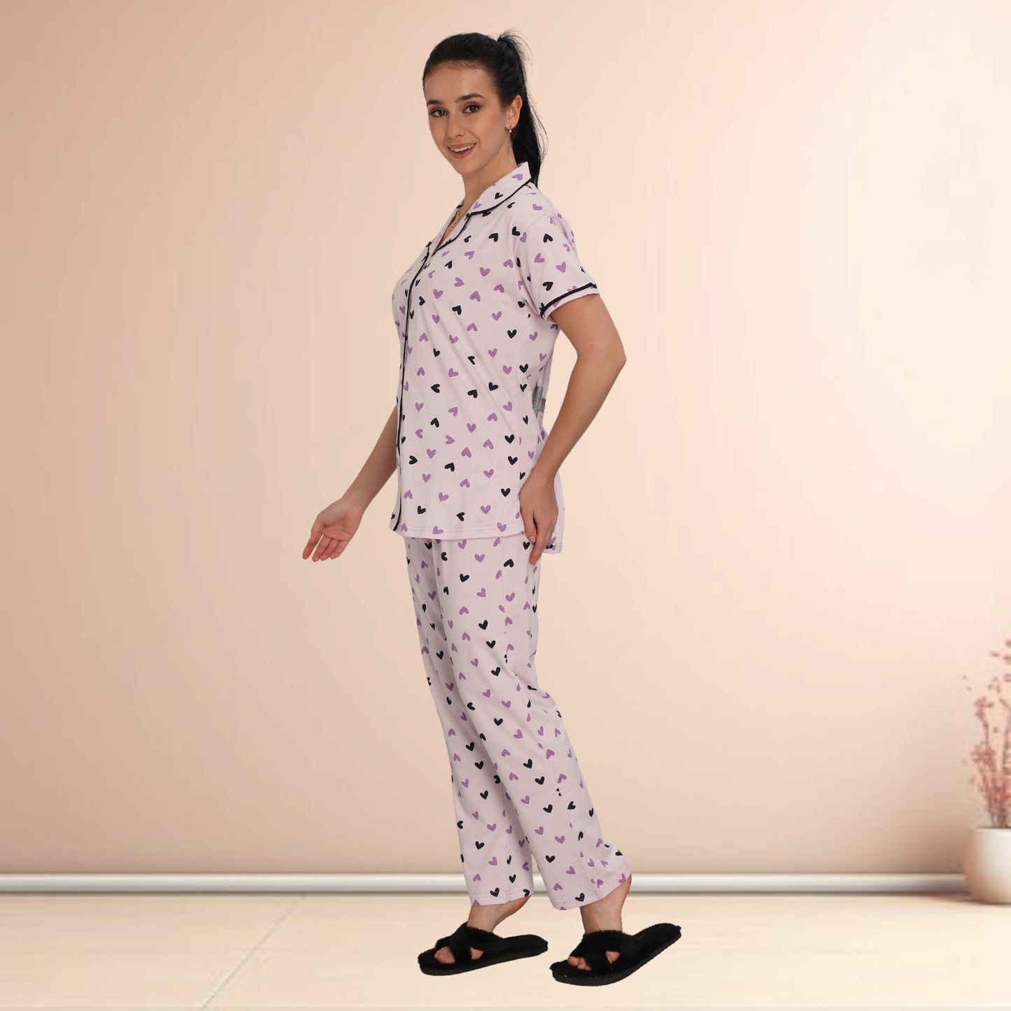 Printed Full Length Night Gown