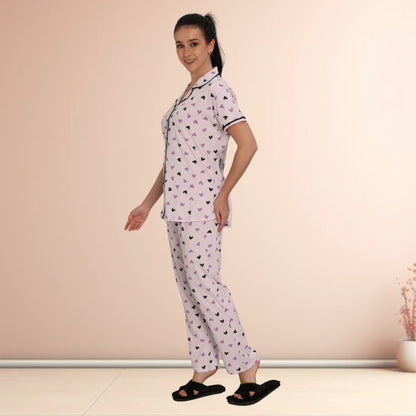 Printed Full Length Night Gown