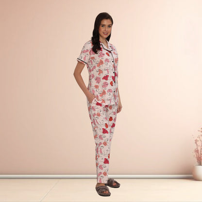 Printed Full Length Night Gown