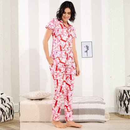 Printed Full Length Night Gown