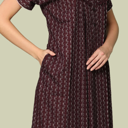 Printed Full Length Night Gown