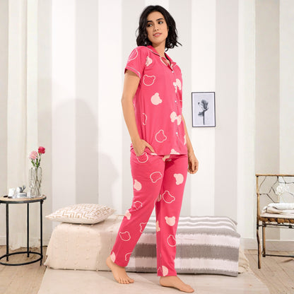 Printed Full Length Night Gown
