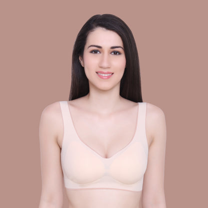 Women's Latex Lightly Padded Wire Free Sports Bra