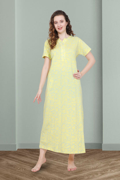 Hosiery Cotton Nighty Gown for Women