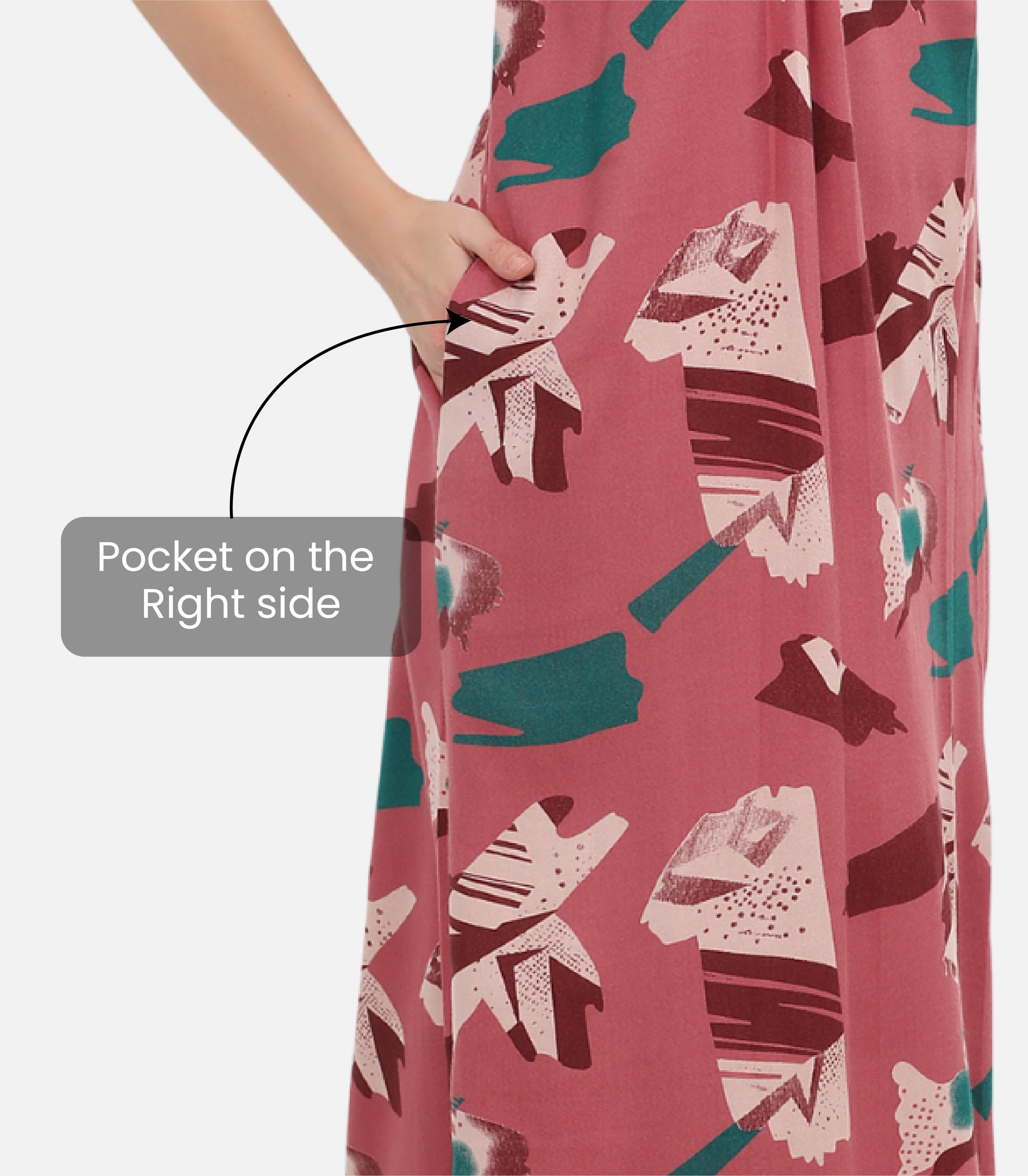 Printed Full-Length Night Gown