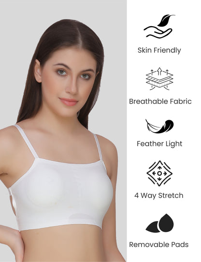 Nylon Spandex Everyday Regular Bra - Free Size