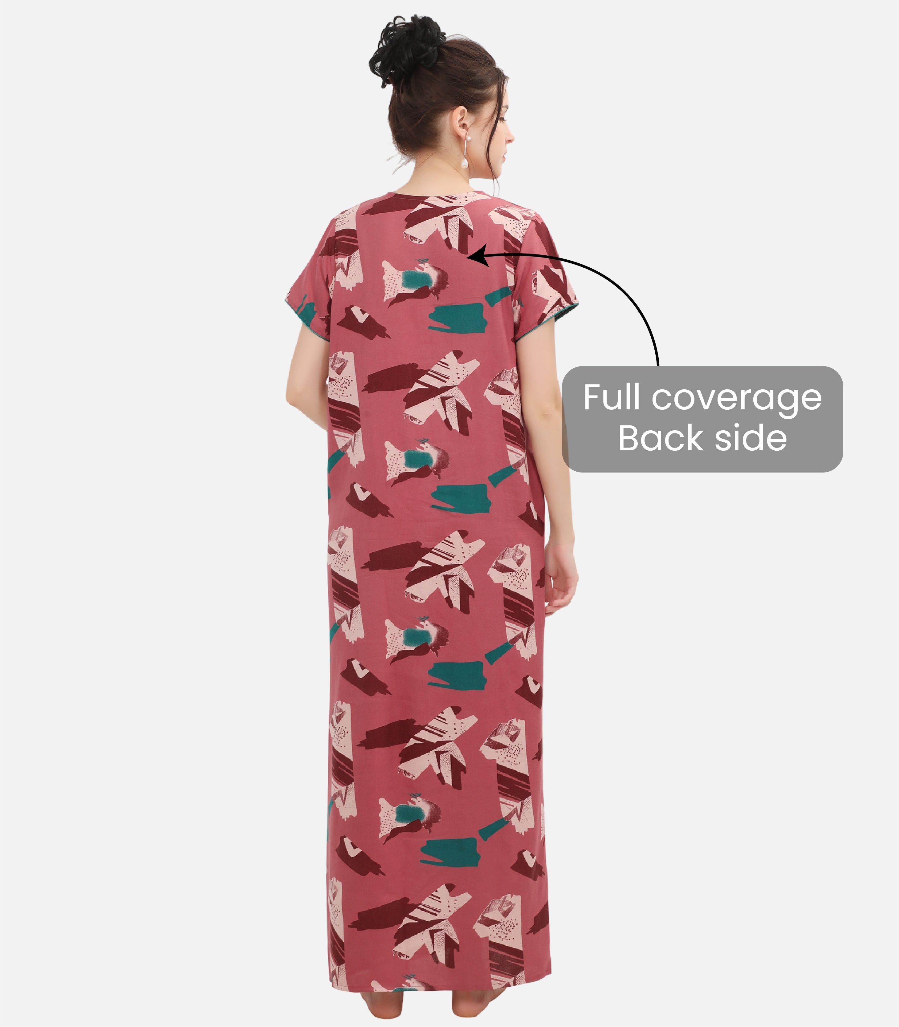 Printed Full-Length Night Gown