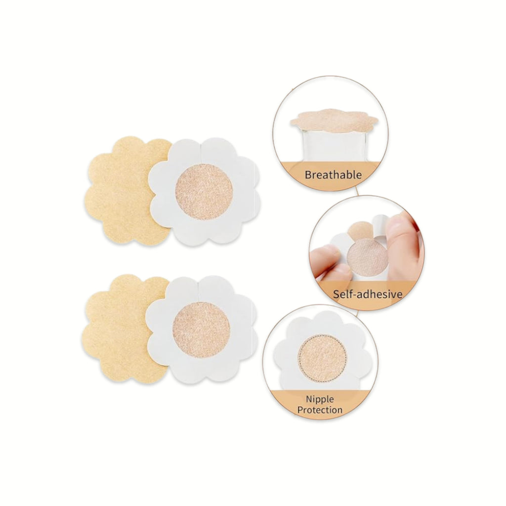 Ultra-Thin Disposable Nipple Pasties, (Pack of 5 Pairs)