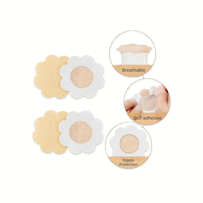Ultra-Thin Disposable Nipple Pasties, (Pack of 5 Pairs)
