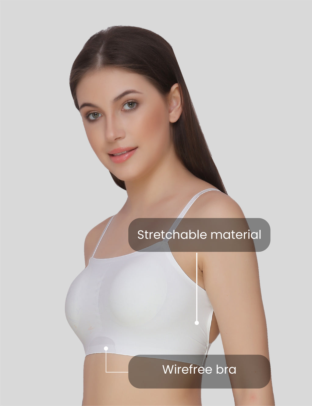 Nylon Spandex Everyday Regular Bra - Free Size