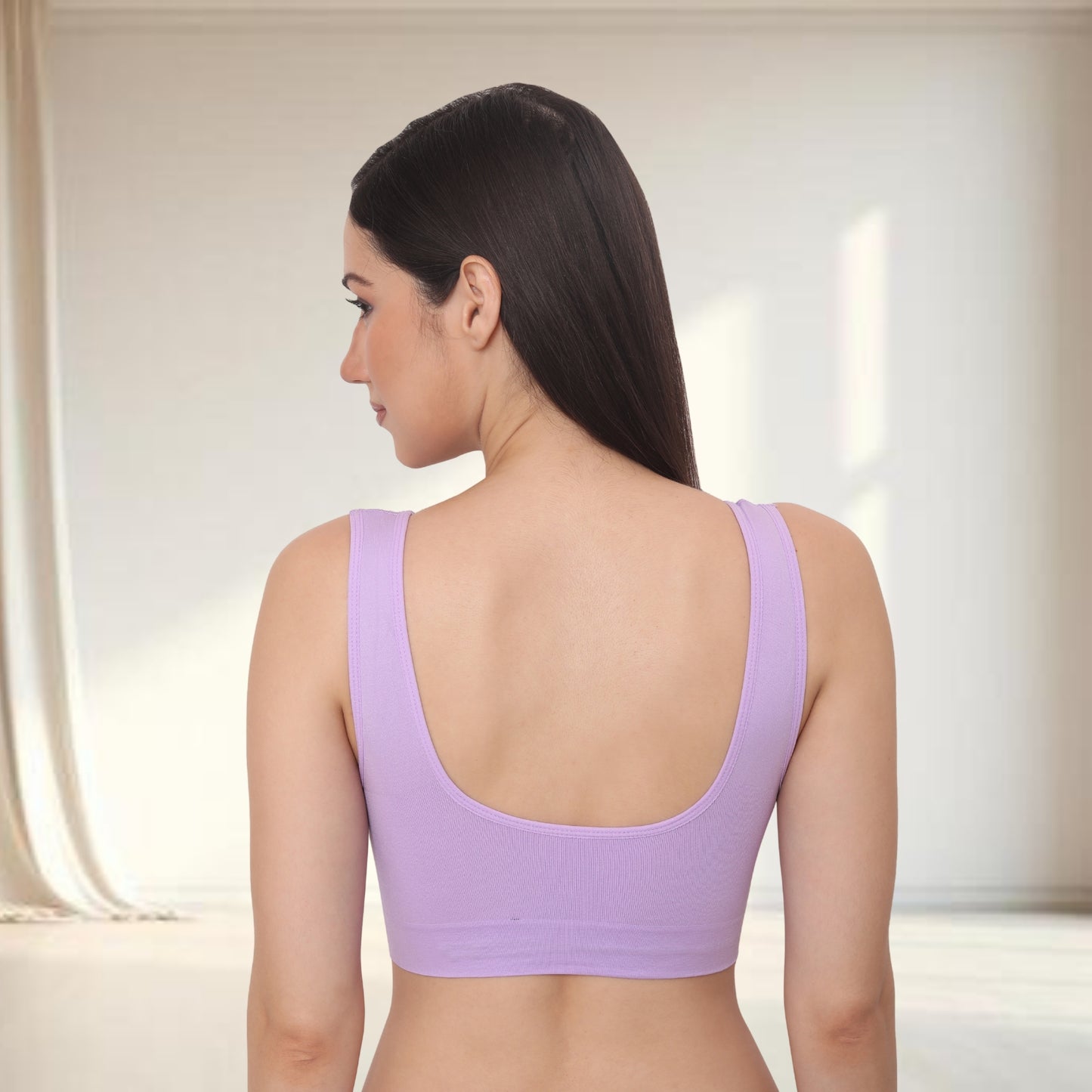 Seamless Stretchy Low Impact Yoga Workout Bra