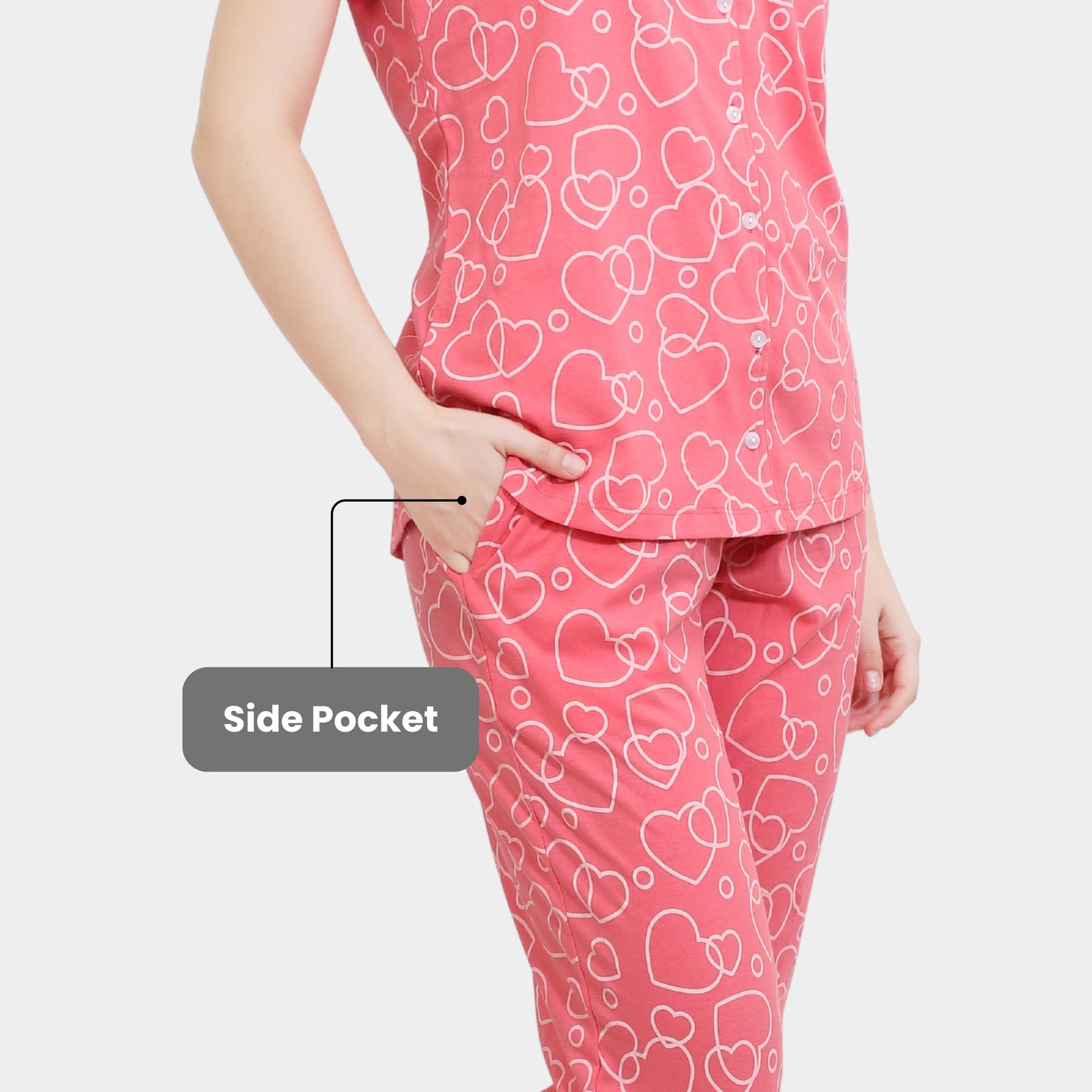 Printed Full Length Night Gown