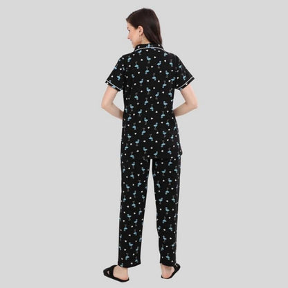 Printed Full Length Night Gown