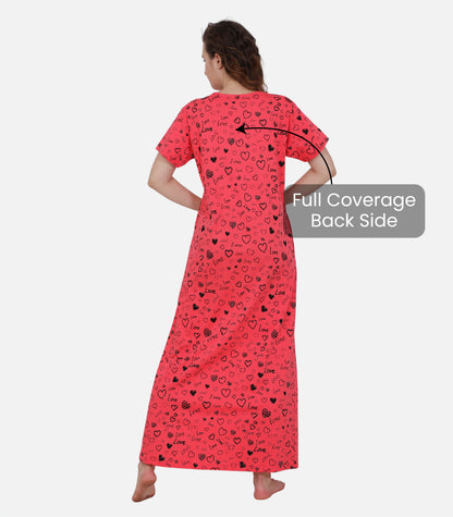 Hosiery Cotton Nighty Gown for Women