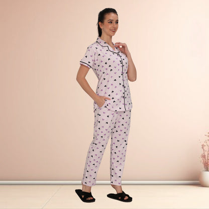 Printed Full Length Night Gown