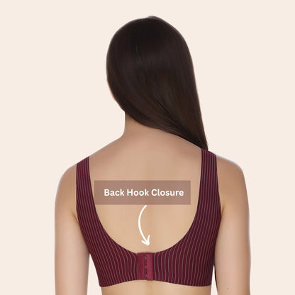 Nylon Elastane Ice Silk Non Wired Seamless Removable Pads Everyday Bra