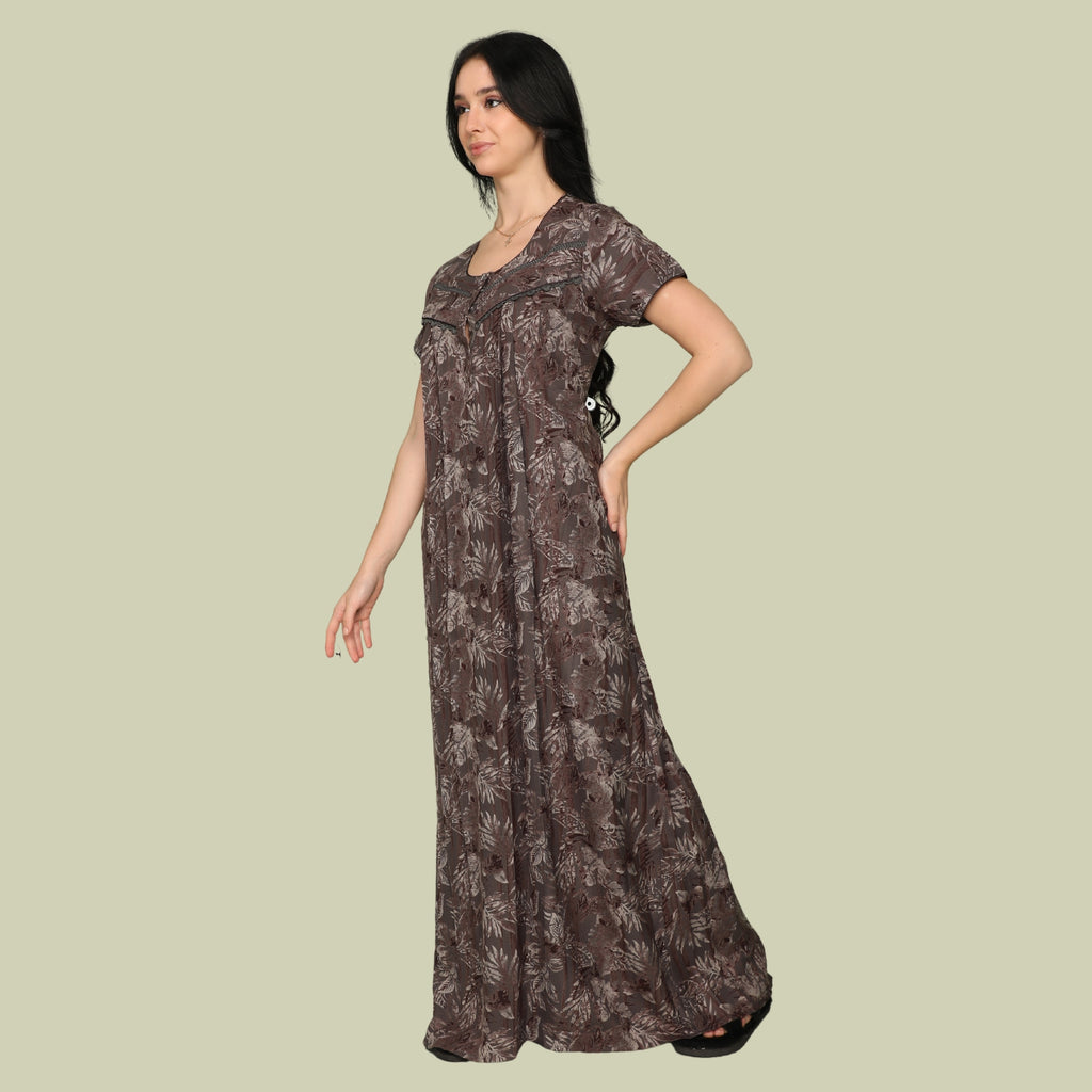 Printed Full-Length Night Gown