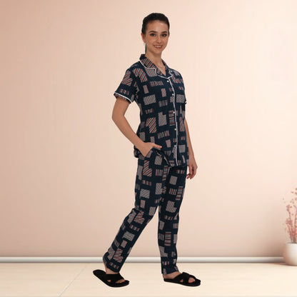 Printed Full Length Night Gown