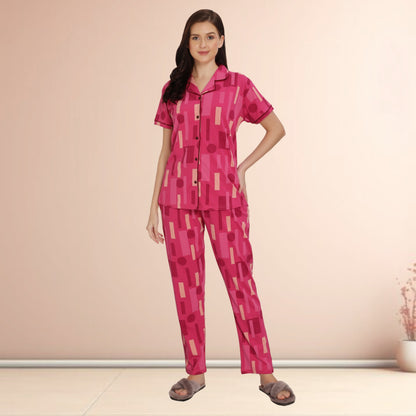 Printed Full Length Night Gown