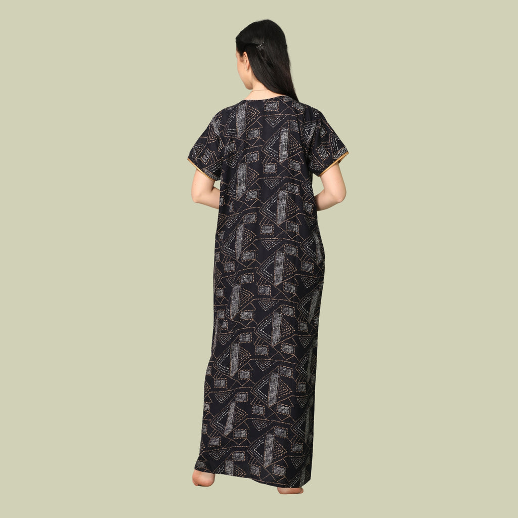 Printed Full-Length Night Gown