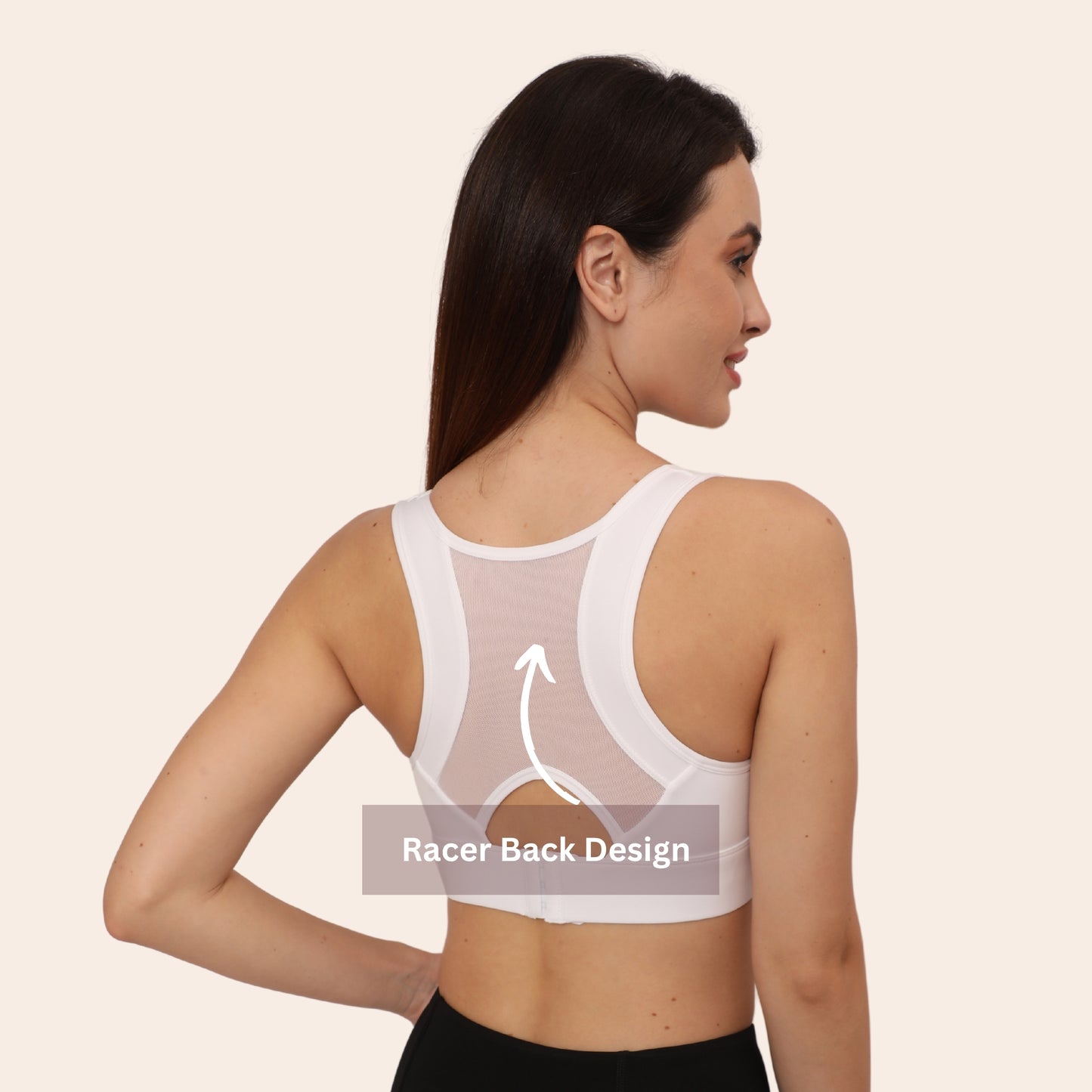 Full Coverage, Non-Wired, Seamless, Stretchable & Support Activewear for Women
