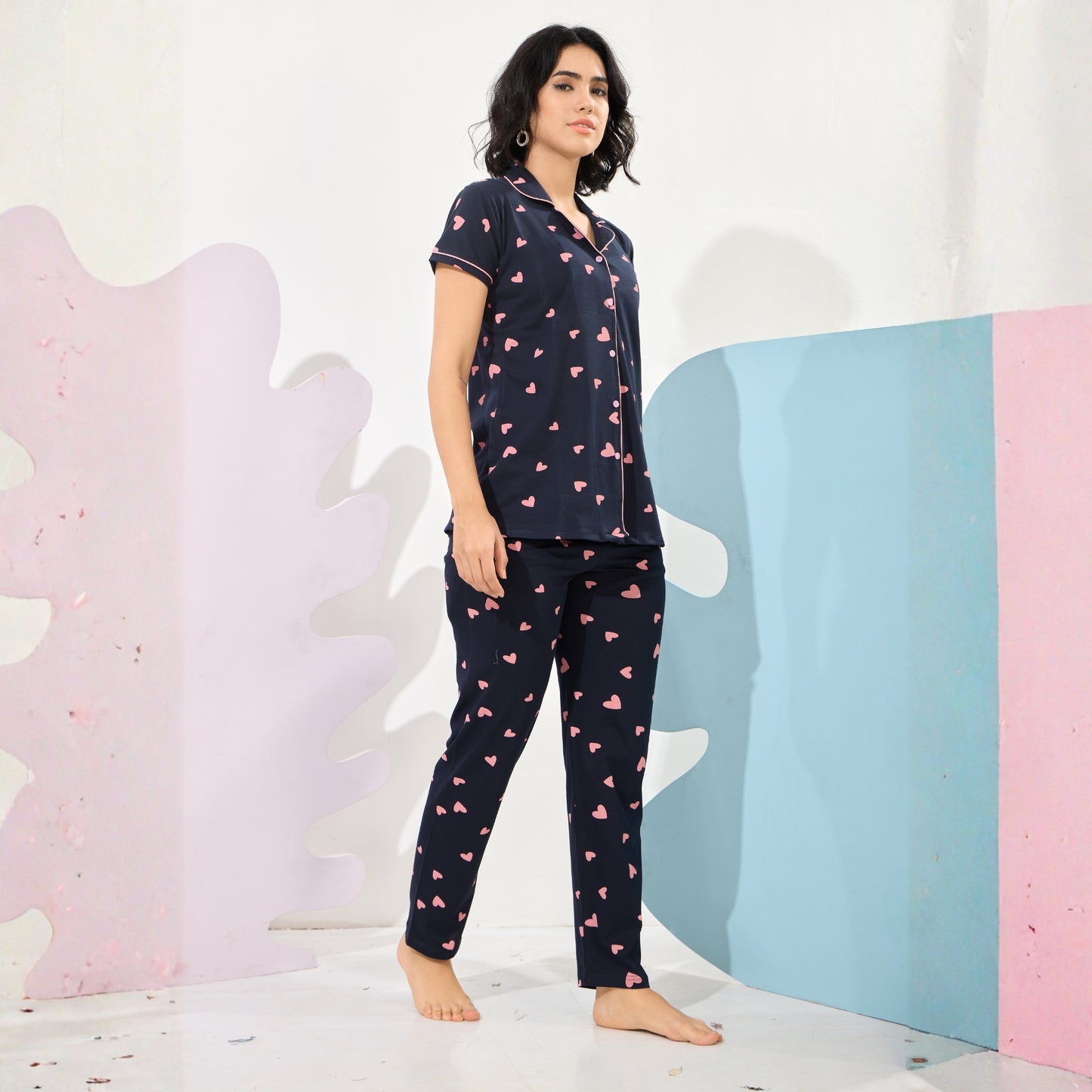 Printed Full Length Night Gown