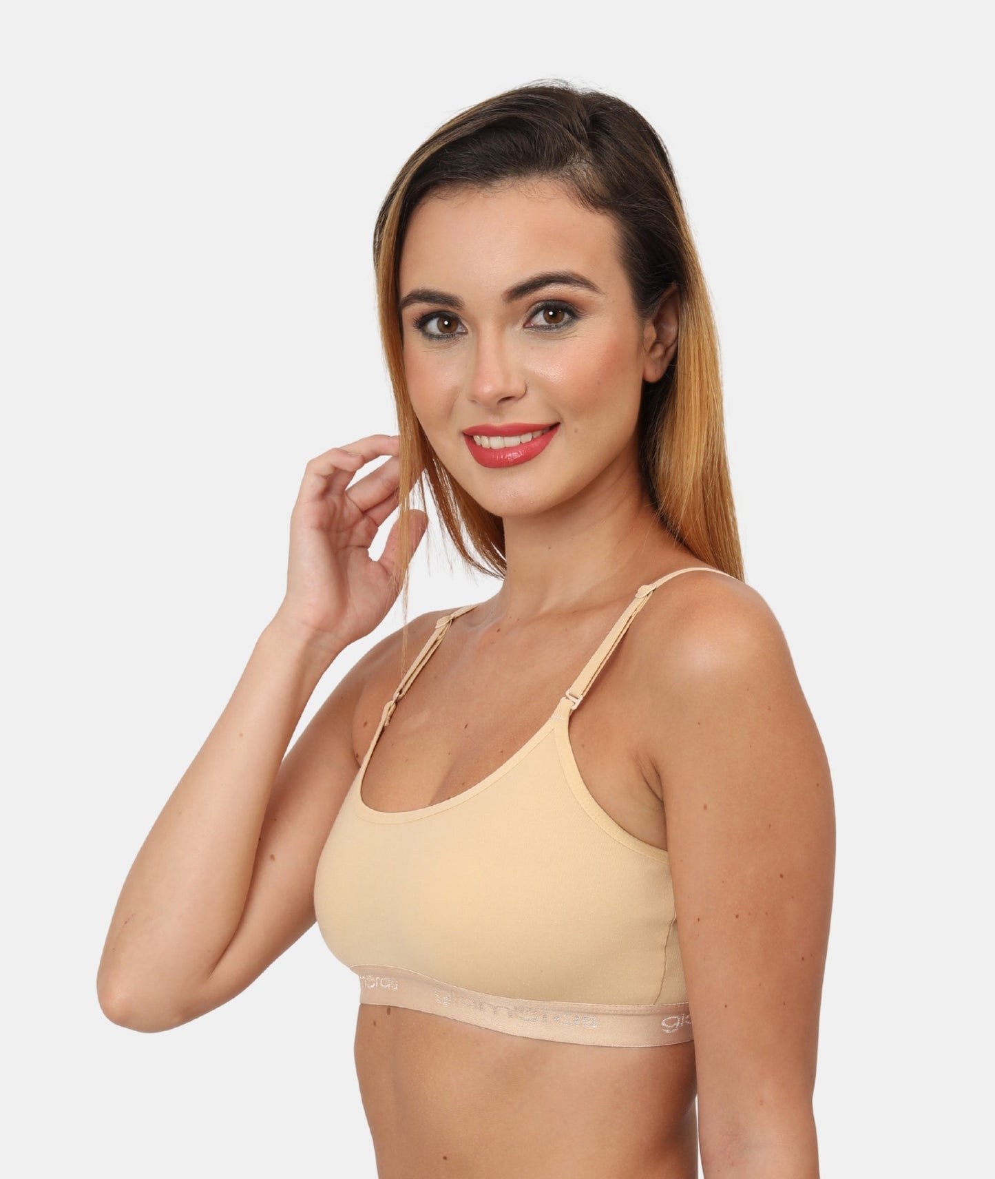 Poly Cotton Non-Padded Wire Free Full Coverage Beginners Bra