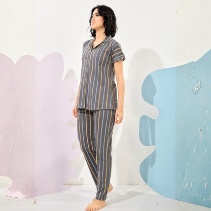 Printed Full Length Night Gown