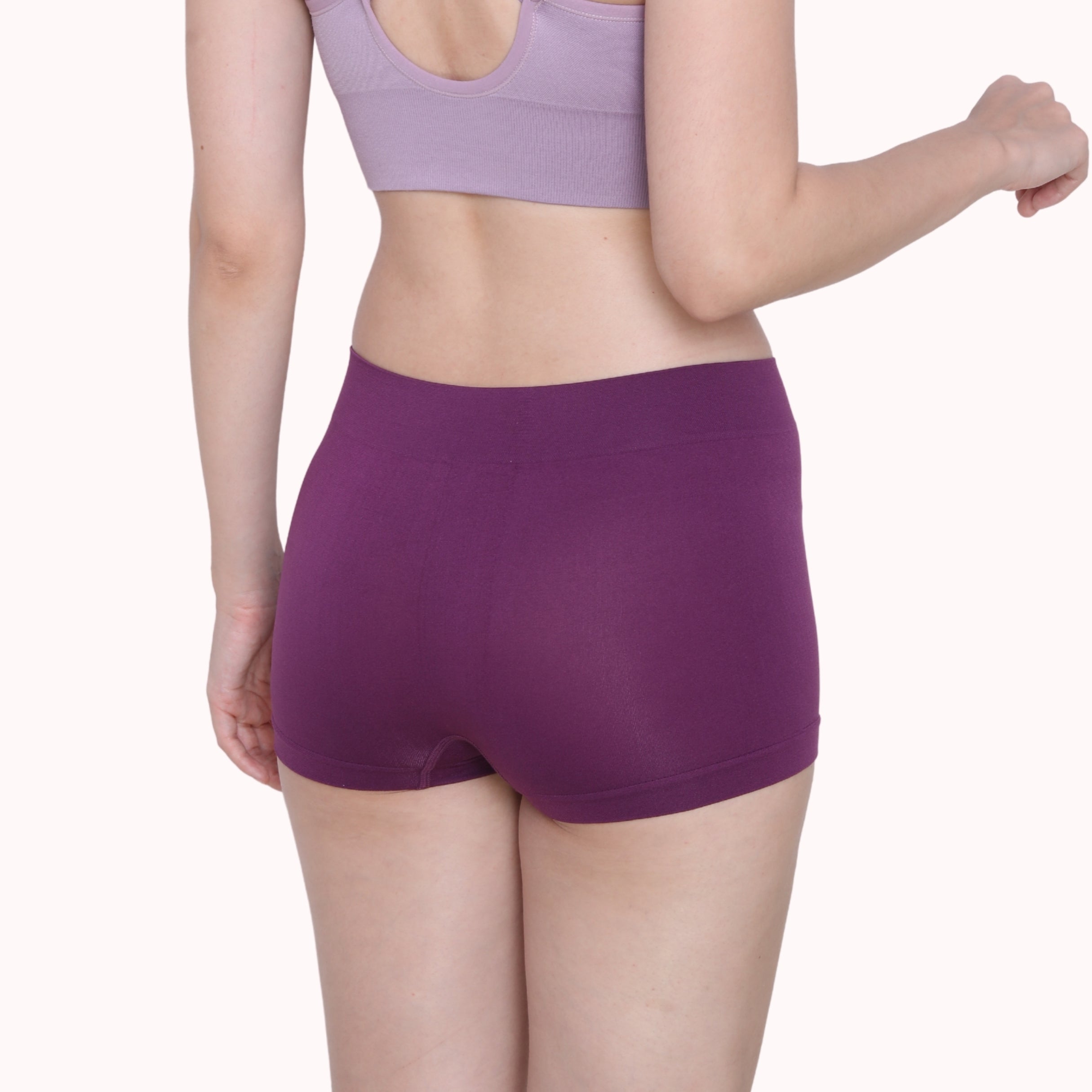 Nylon Spandex Seamless Boyshorts Panty