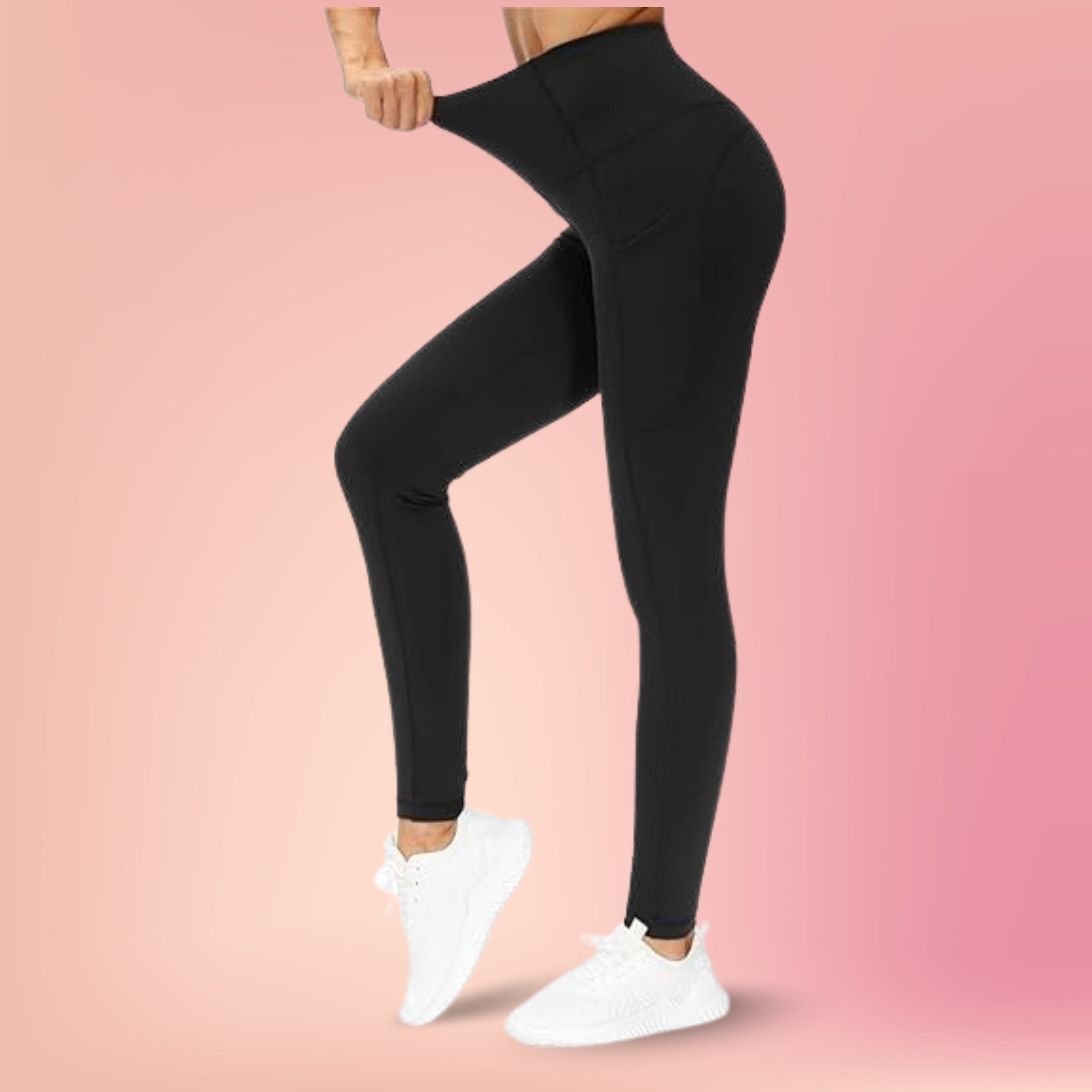 High-Waisted Gym Pants with Pockets for Women