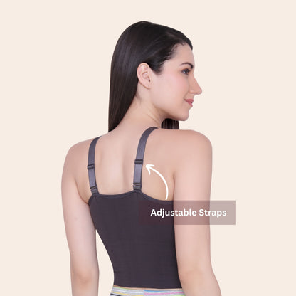 Cotton Spandex Padded Non Wired Full Coverage Crop Top Sports Bra