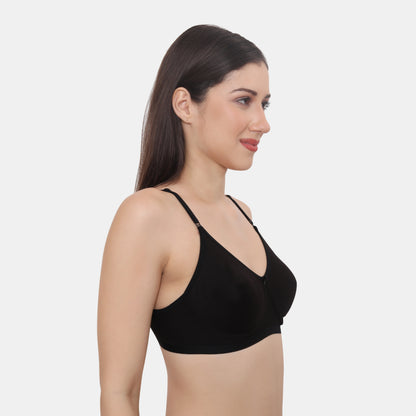 Full Coverage Padded Non-Wired Adjustable Straps Tshirt Bra
