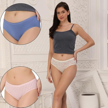 Cotton Brief Panties Combo - Pack of 3