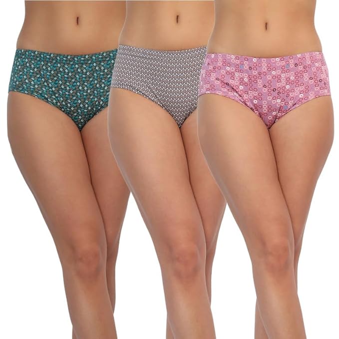 Cotton Hipster Panties Combo - Pack of 3