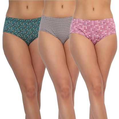 Cotton Hipster Panties Combo - Pack of 3