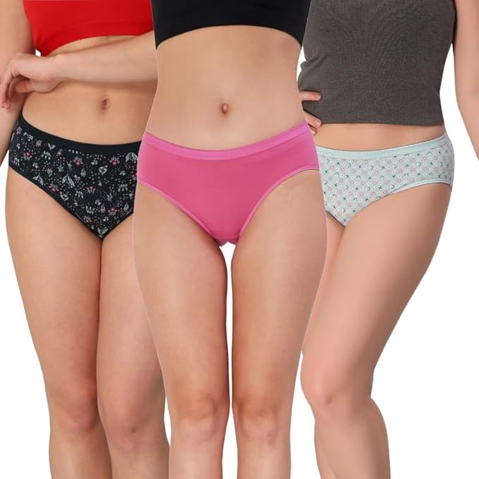 Cotton Brief Panties Combo - Pack of 3