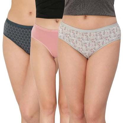 Cotton Brief Panties Combo - Pack of 3